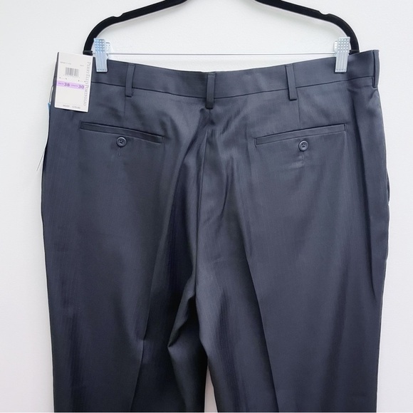 Perry Ellis Portfolio Navy Luxe Dress Pants NWT Mens’ 38x30 - Picture 6 of 10